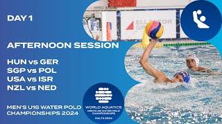 Afternoon Session | Pool A | Day 1 | World Aquatics Men’s U16 Water Polo Championships 2024