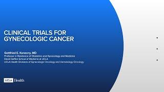 Clinical trials for gynecologic cancer