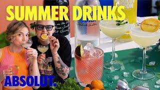 Elyse's Top 3 Summer Sippers | Absolut Drinks With Elyse