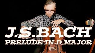 J. S. Bach Prelude from Cello Suite No.6 in D Major BWV 1012 in Moderately Slow Tempo