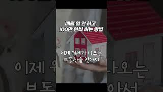 매월 일 안하고 100만원 씩 버는 방법