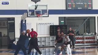 PAUL GEORGE & JOEL EMBIID IN TODAYS POST PRACTICE AND BOTH ARE OUT FOR TOMORROWS GAME VS ROCKETS