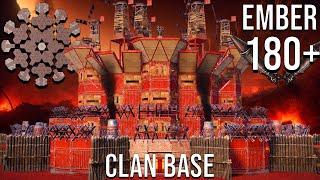 EMBER - OFFLINE CLAN BEAST for 180+ ROCKETS with FLOOR STACKING [rust base design]