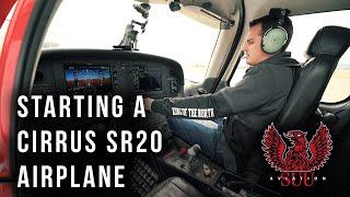 Cirrus SR20 Airplane Startup And Takeoff | Step By Step