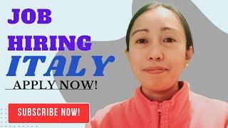 JOB HIRING IN ITALY || MADEL DELOS REYES || DIRECT HIRE TO ITALY