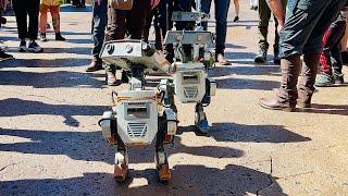 NEW‼️ High-Tech Child-Size Bipedal Robots (DROIDS) Waddling Around Galaxy Edge