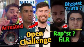 Ronaldo Open Challenge To MrBeast  | Ducky Bhai These Arre*ted | F.I.R On Shahid Anwar ? Exp*sed