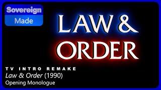 Law & Order Opening Monologue (1990-present) | Opening Title Remakes | SovereignMade