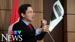 Pierre Poilievre throws redacted WE scandal documents: 'All the substance is blacked out'