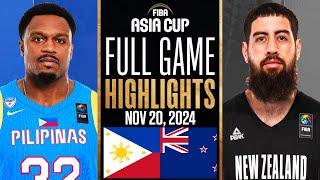 GILAS PILIPINAS vs NEW ZEALAND FULL GAME HIGHLIGHTS FIBA ASIA CUP 2025 QUALIFIERS HIGHLIGHTS 2K25