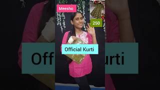 Official Kurti #meesho #unboxing #fashion #shorts #short #onlineshopping#meeshohaul