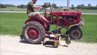 1941 International Harvester McCormick Farmall B Tractor with Woods Mower