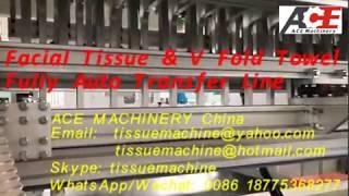 Stable fully Automatic transfer facial tissue paper machine with cutting and packing manufacturer