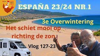 #127-23 De #reis naar 3e #overwintering in #spanje door rust op de weg schiet het lekker op