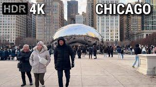 Chicago First Day Of Winter Season 2024  on Saturday | December 21, 2024 | 4k HDR 60fps