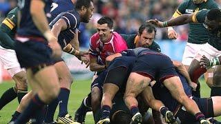 Referee caught in ruck!