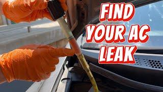 How to Find AC Leak in Your Car Using Dye