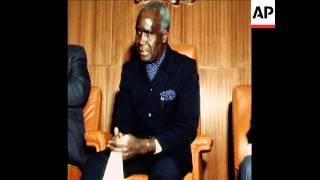 SYND 17 7 78 PRESIDENT KAUNDA AND JOSHUA NKOMO STOPOVER IN NAIROBI