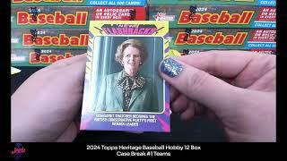 2024 Topps Heritage Baseball Hobby 12 Box Case Break #1