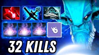 Mid Lane Leshrac 32Kills Bloodstone + Yasha and Kaya Builds Carry Dota 2