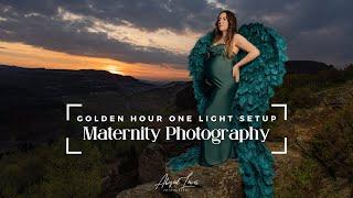 Maternity Photoshoot: Golden Hour ONE Light Setup