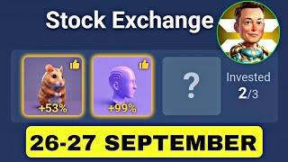 X Empire Daily Investment Funds 26 September | X Empire Daily Combo | Musk Empire Today Combo Cards