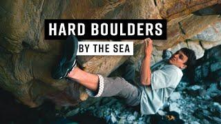 Hard Bouldering by the Seaside with Aidan Roberts and Tim Blake