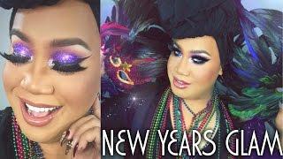 DRAMATIC PURPLE GLITTER SMOKEY EYE | PatrickStarrr