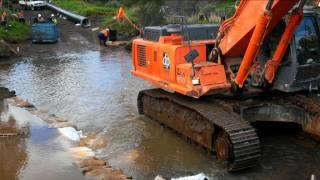 Melbourne to Geelong Pipeline - Werribee River timelapse