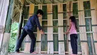 Full Video : 60 days poor boy and girl built a complete bamboo house, self-designed