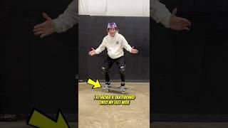 I TAPED A SKATEBOARD TO MY FEET AND LEARNED A BACKFLIP! 