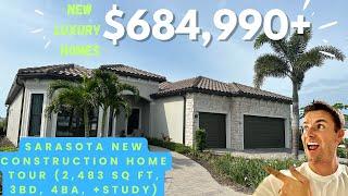 Sarasota New Construction Home Tour | Talon Preserve | Stellar - 4bed 4bath $685k+