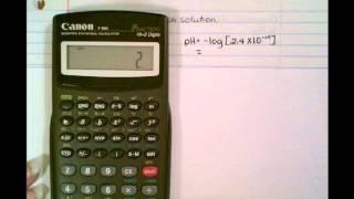 Calculating pH