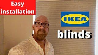 IKEA Blinds Installation - Trippevals/Hoppvals cellular room darkening blinds