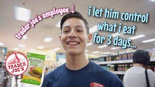 employee CHOOSES my meals for 3 DAYS | Vanessa Nagoya