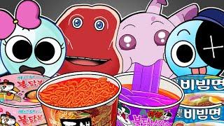 Doors VS Dandy's World - Convenience Store MUKBANG COMPLETE EDITION! | FNF Animation | ASMR