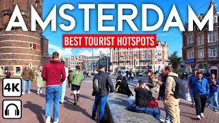 AMSTERDAM, Netherlands  Most Important Streets | 4K Walking Tour