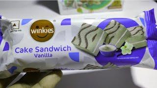 winkies cake sandwich Vanilla unboxing ₹10