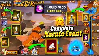 Free Fire X Naruto Event In Free Fire|Less is More Event |Free Fire New Event | Ff New Event Today