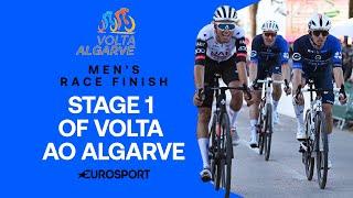 FARCICAL FINISH  | Men's Stage 1 Final KM's Volta Algarve 2025 | Eurosport Cycling