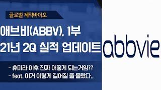 미국주식, 애브비(ABBV;NYSE) 21년 2분기 실적 업데이트/ 애브비 낱낱히 살펴드릴게~