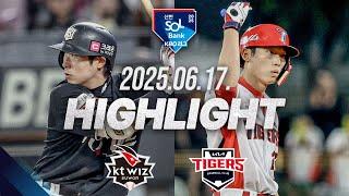 [KT위즈 vs KIA타이거즈] 6.17(화) 야구 하이라이트｜2025 신한 SOL뱅크 KBO리그｜KBO X TVING