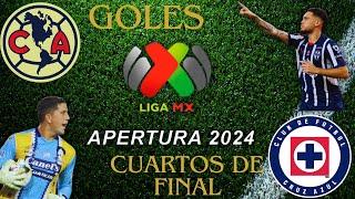 TODOS LOS GOLES de los CUARTOS DE FINAL de la LIGA MX|Apertura 2024 - Semifinales listas!!!