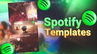 Spotify Template Presets | Alight Motion Preset | Spotify | Alight Motion