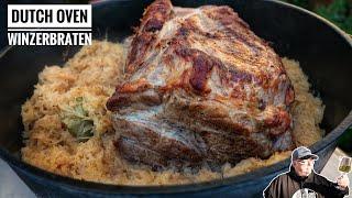 #664: Winzerbraten mit Sauerkraut  aus dem Dutch Oven - Rezept der Sauerländer BBCrew