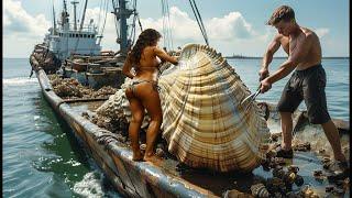 Giant Oyster Harvest - US Fishermen Harvest Billions of Giant Clams This Way