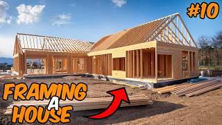 Building A House #10 | Roof Sheathing, Fascia Board, Bracing, and Completion