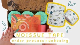 NOISSUE custom packaging tape, order process and unboxing | Branded and sustainable packaging!