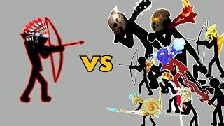 Toxophilite Leader vs All Charaters - Stick war legacy || Stick Night Gamig