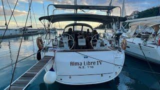 Med Mooring Between Two Boats In Zakinthos